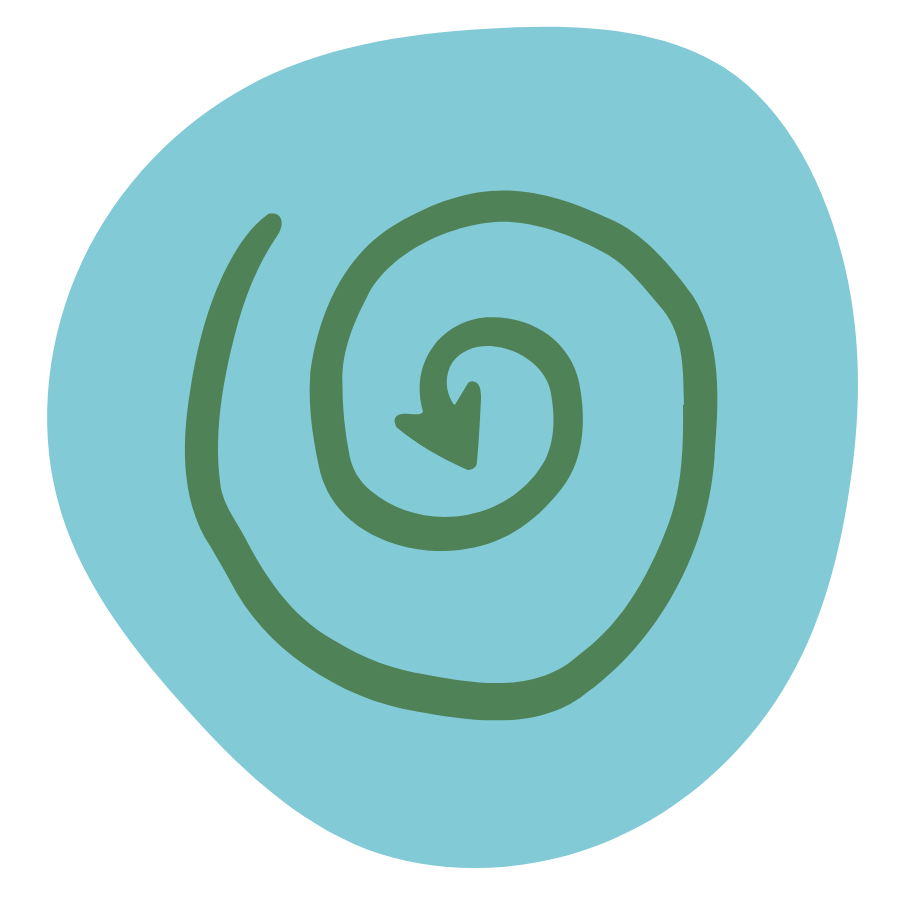 Swirly arrow that represents the Illuman value of Centering